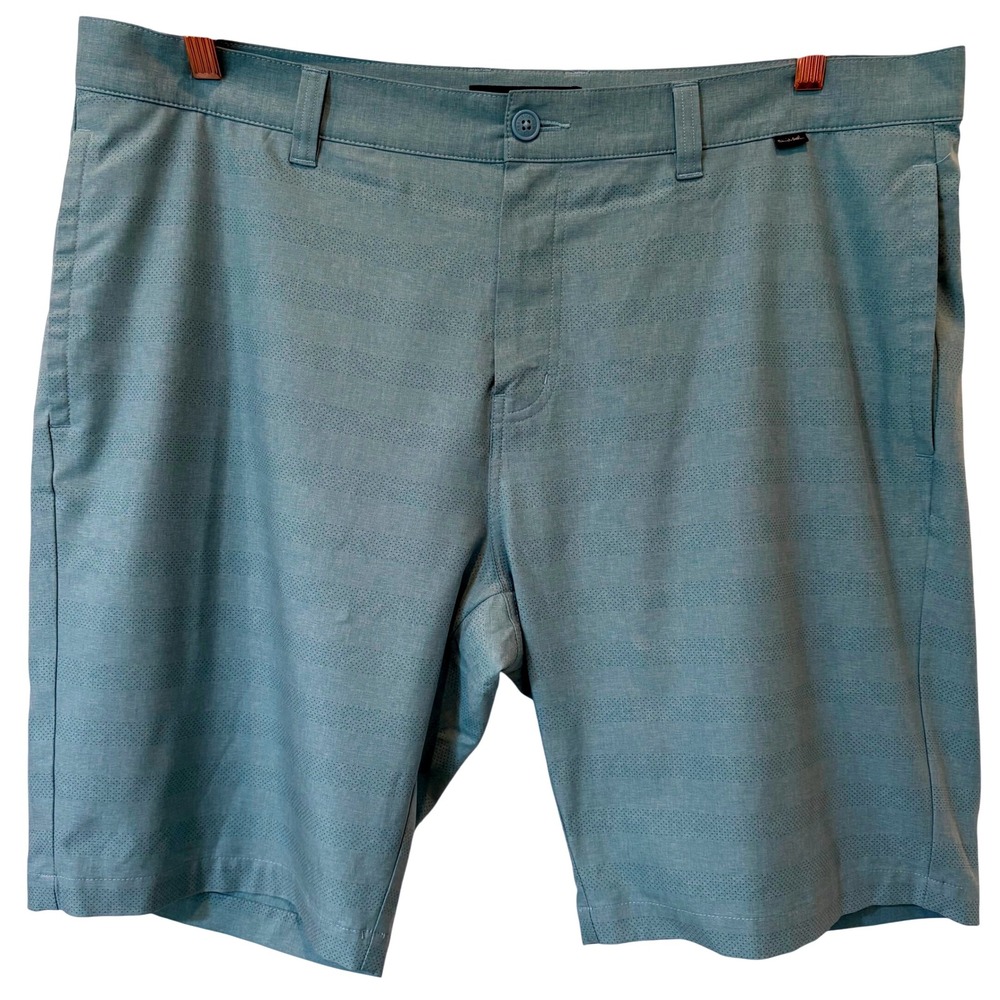 EUC! Travis Mathew Golf Shorts Heathered Blue Casual Athletic Size 40 Comfy Soft